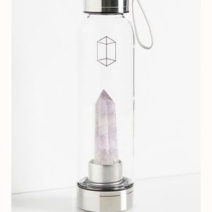 Glacce Free People Amethyst Crystal Water Bottle
